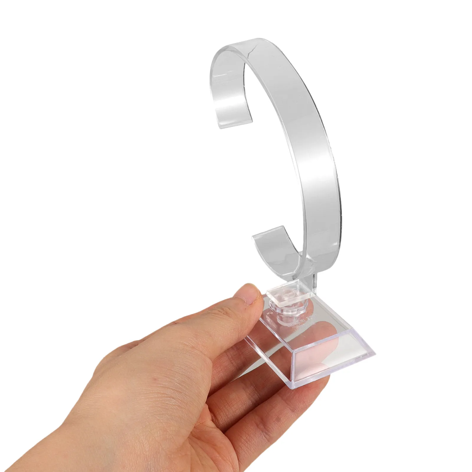 

Watch Display Holder Acrylic Modern Smartwatch Stand Bracelet Bangle Rack Clear Plastic Jewelry Display Rack Watch Stand