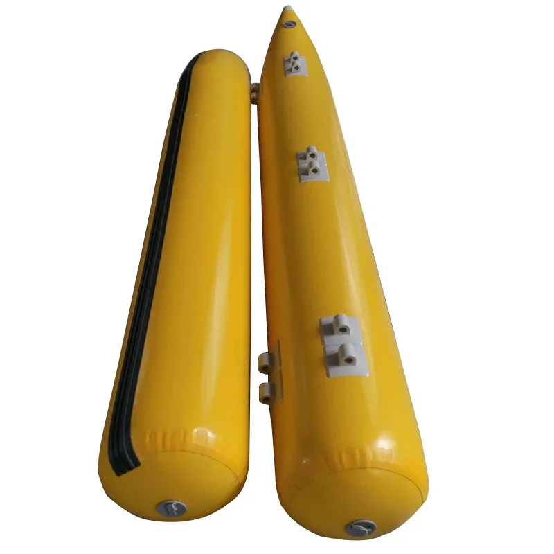 Inflatable Pontoons Pontoon Boat Accessories Inflatable Tubes Boat Water Bike Parts Banana Float Yellow Buoy