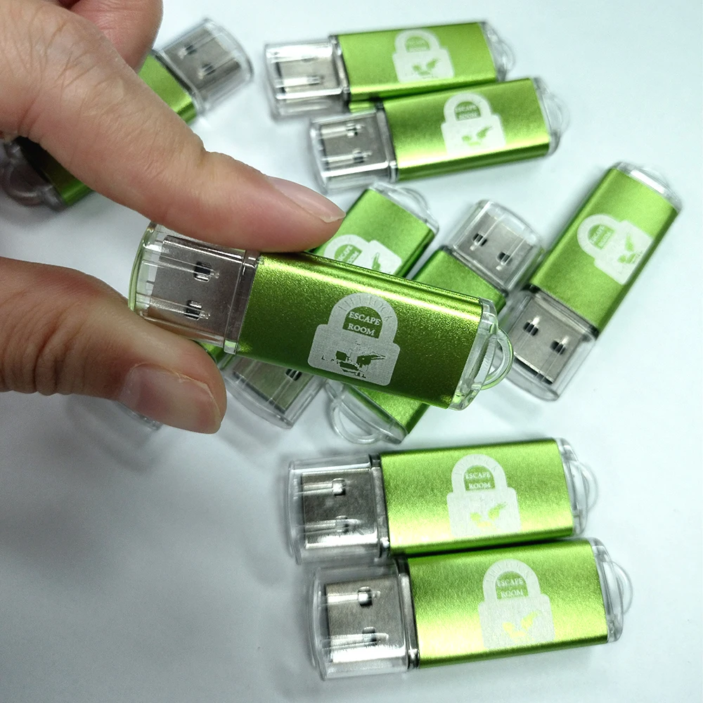 30pcs/lot USB 2.0 Flash Drive 64GB 32GB Pen Drive Mini Memory Stick Pendrive 4GB 8GB 16GB U Disk Thumb Flash Disk Free Logo Gift