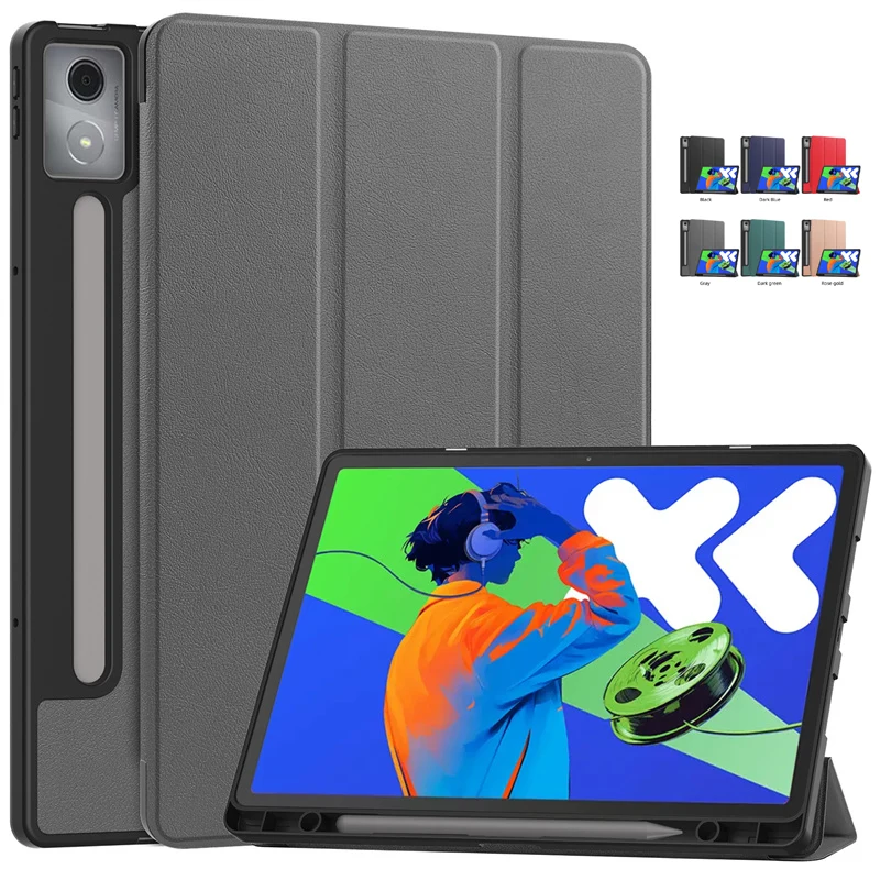

Чехол для Xiaoxin Pad Pro 12.7 2025 с держателем для ручки, магнитный складной чехол-подставка для Lenovo Idea Tab Pro 12.7, чехол tb373fu tb375fc