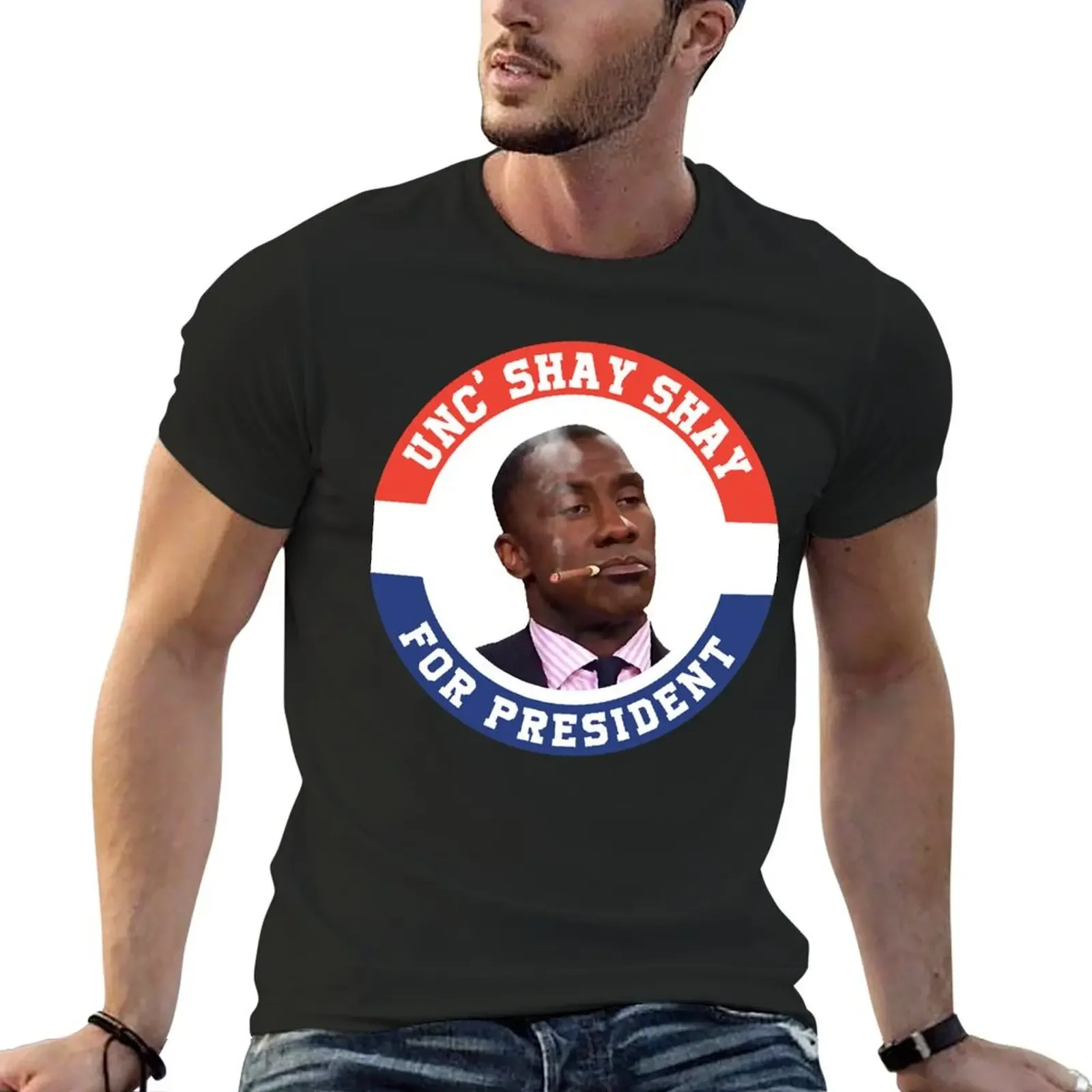 Shannon Sharpe Unc Shay Shay Président incontesté T-Shirt Blouse cute clothes boys whites outfits for men