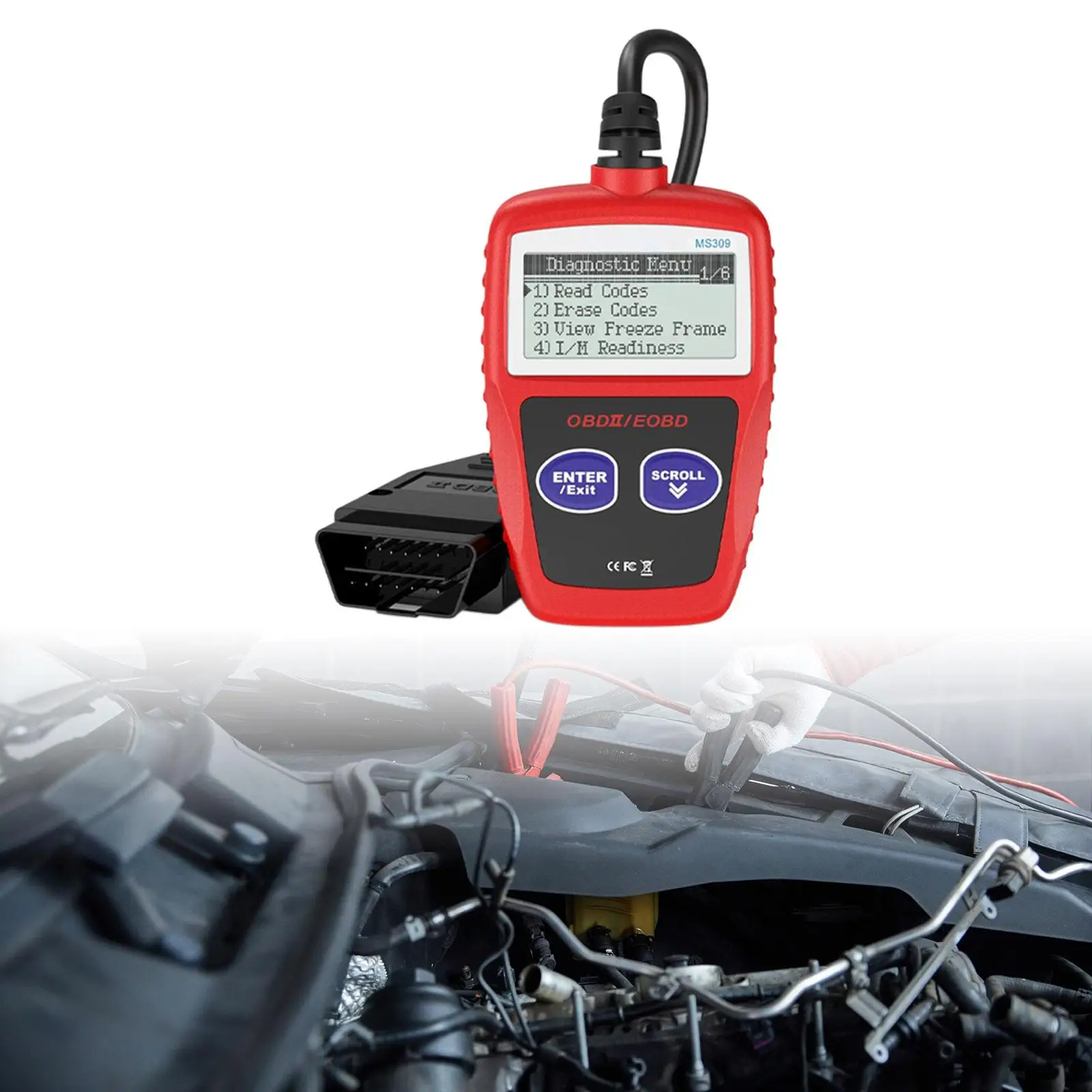 OBD2 Scanner Car Check Engine Fault Diagnostic Tool for All OBD II protocol Cars since 1996 Replaces OBD II Vehicle Code Reader