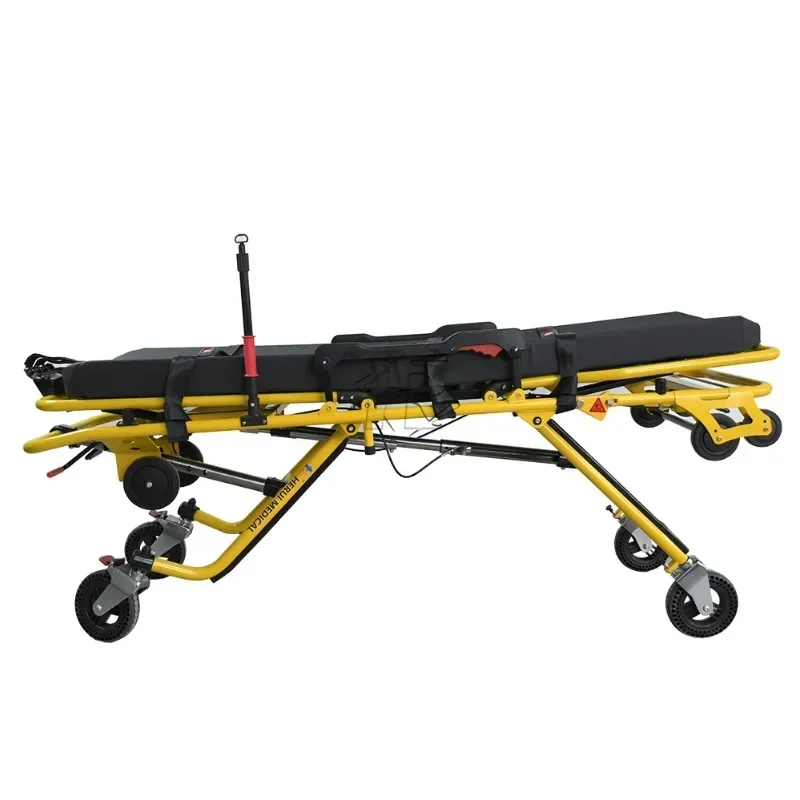 Stainless steel ambulance automatic patient transfer loading first aid stretcher bed