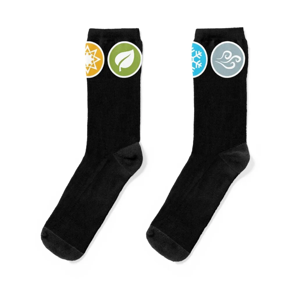 Element Symbols HQ - Horizontal - Gloomhaven inspired Socks funny gift ankle loose Hiking boots Men Socks Women's