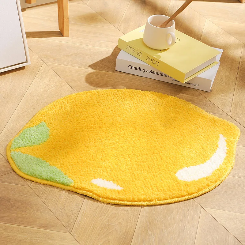 Irregular Kitchen Mat Anti-Slip Bedroom Floor Carpet Hallway Rug Entrance Doormat Pineapple Strawberry Fruit Shaped Welcome Rugs