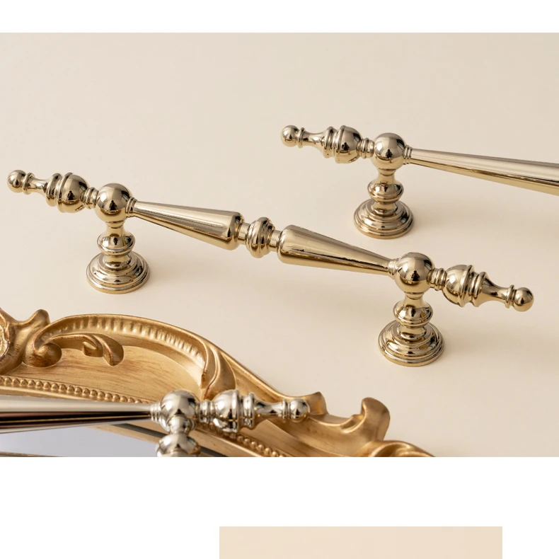Bright gold PVD brass cabinet handle product image 16
