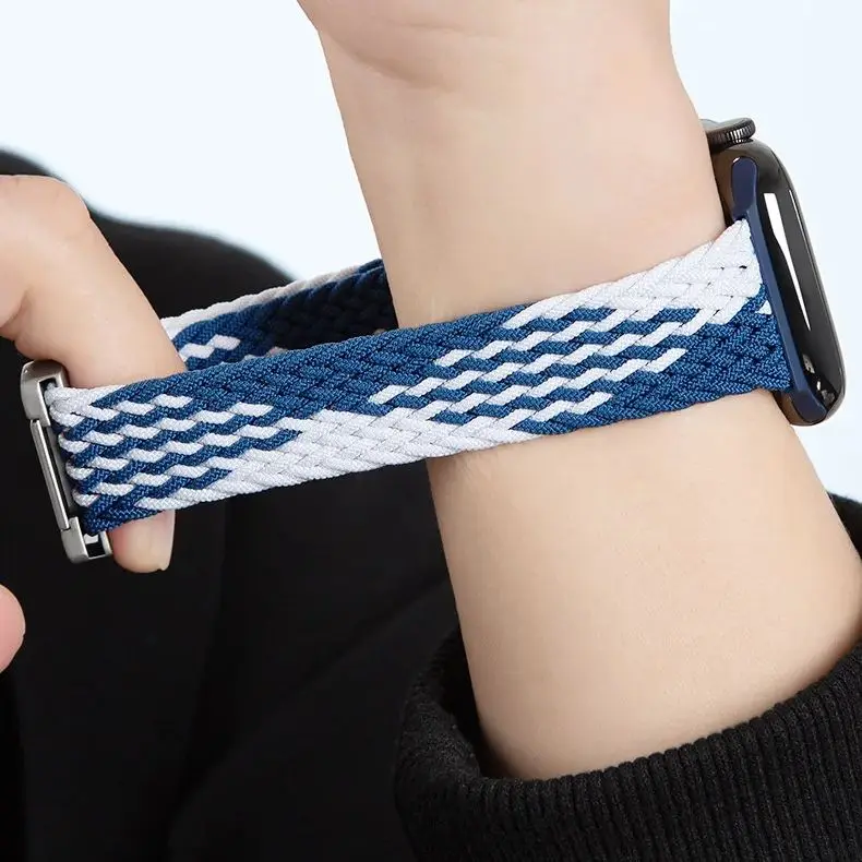 Parachute buckle woven elastic nylon strap woven watchband For Google Pixel Watch4 3 45mm band nylon Strap Google Smart Watch1/2