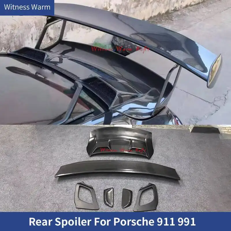 Becquet arrière de style GT2RS pour Porsche 911 991 991.1 991.2, kits de carrosserie de voiture en fibre de carbone, ailes de lèvre de coffre, spoiler FRP