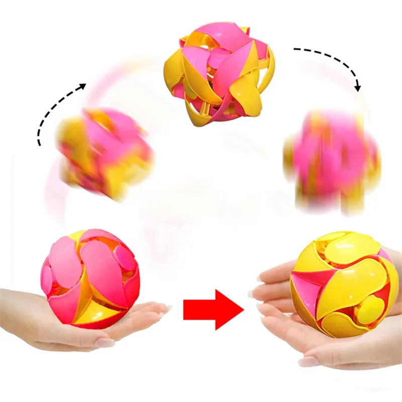 Magic Color-changing Ball Toy Hand Throwing Telescopic Balls Hand Throwing Creative Fun Toy Birthday Gift For Sports Toy Ball