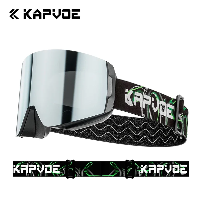 Kapvoe Sneeuwbril Ski Snowboarden Skiën Zonnebril voor Vrouwen Mannen Anti-Fog Lens UV400 Meekleurende Bril Motorfiets Bril