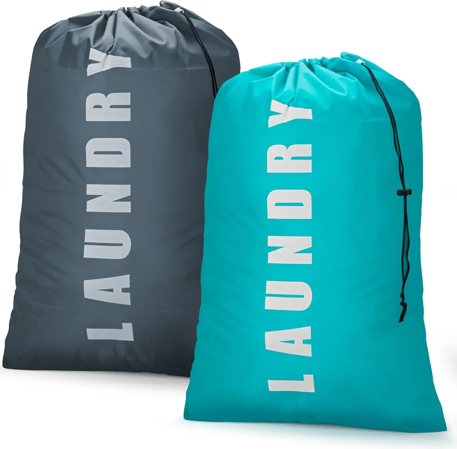 

Laundry Bag,2 Pack Travel Laundry Bags for Dirty Clothes,Large Laundry Bags for Camping & Traveling,Dirty Clothes Travel Bag,24"