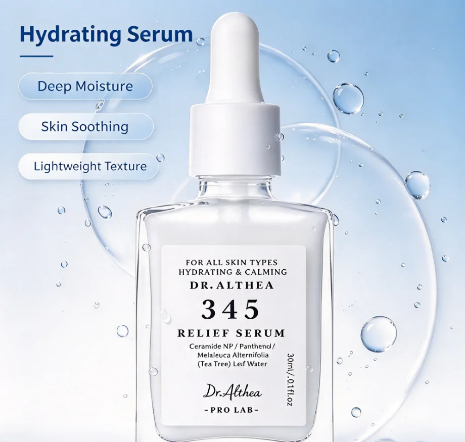 Dr.Althea 345 Relief Cream 30ml Skin Barrier Repair Serum Soothing Calming Redness Relief Moisturizing Facial Essence Sensitive