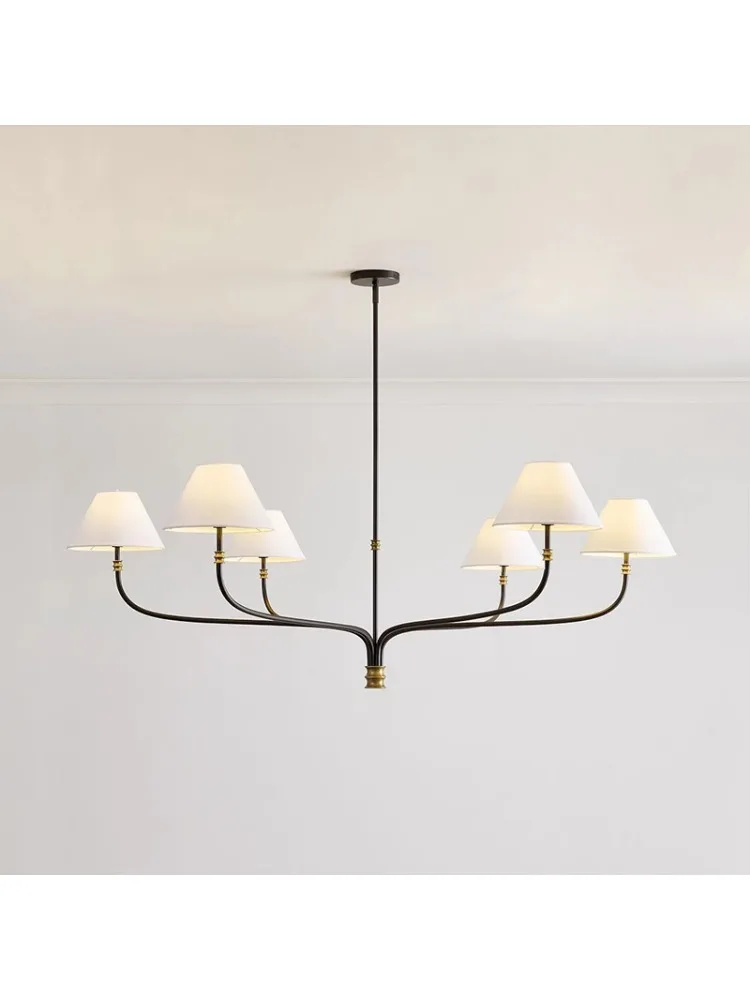 Country Villa Living Room Elegant and Warm Branch Shaped Minimalist Hall Bedroom Study Decoration Pendant Light Adjustable E14