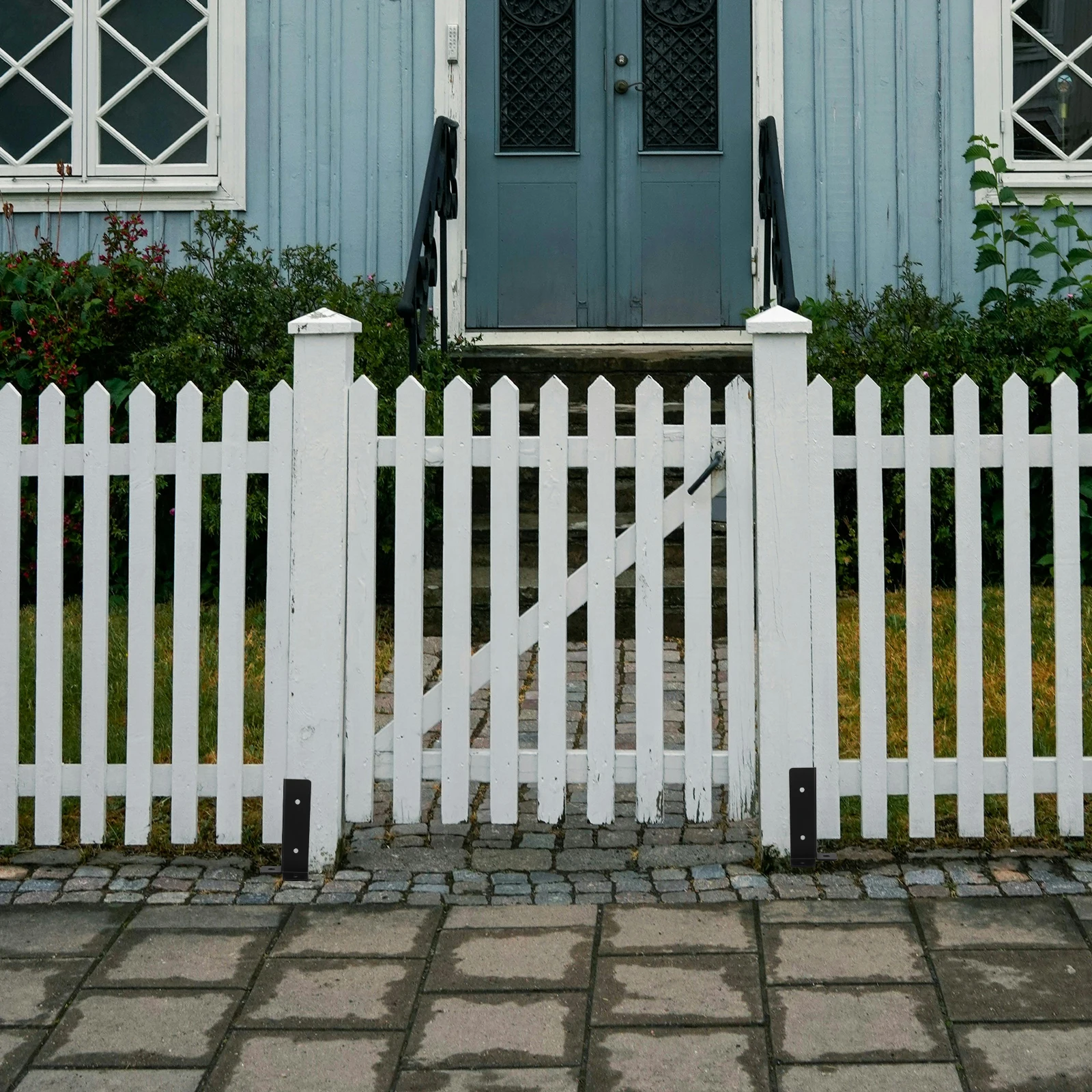 

8pcs Wooden Post Base Plate Sturdy Gazebo Support Bracket For Deck Shed Fence Railing Outdoor Use Durable Anchor Bracket