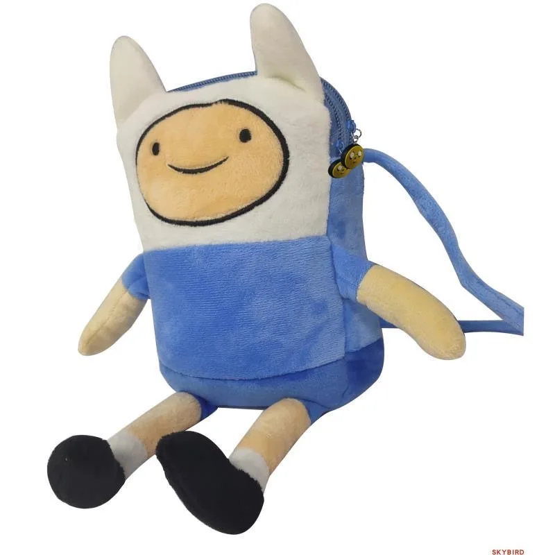 New Cute Anime Adventure Time Finn Kids Boys Plush Messenger Bag Stuffed Crossbody Bags For Women