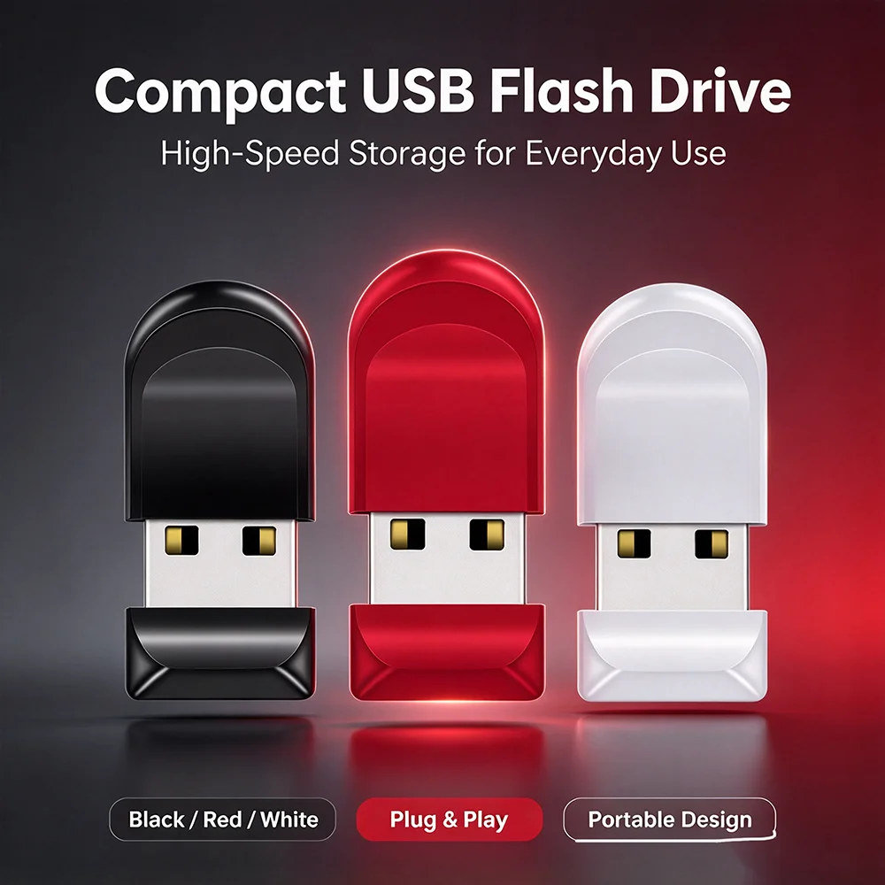 USB Flash Drive 32GB Pen Drive 64GB Metal Mini USB 2.0 Flash Disk 256MB 512MB Memory Pendrive External Storage Stick 4GB 2GB 1GB