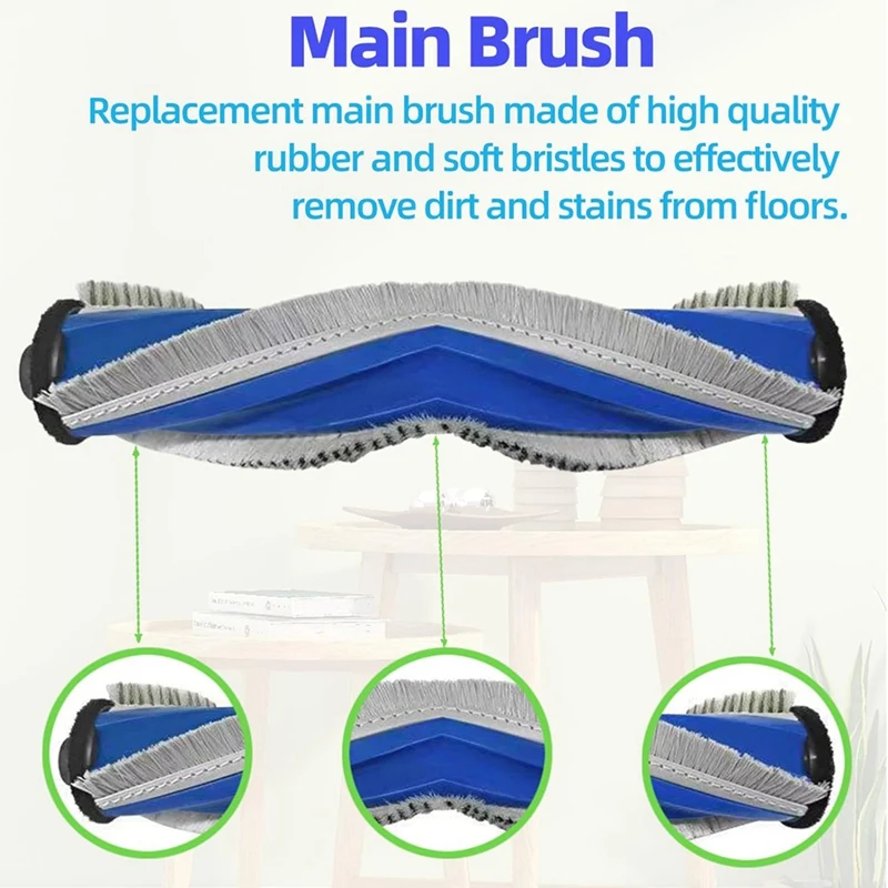 【Berserkk】For Yeedi M12 PRO + جهاز آلي لتنظيف الأتربة فرشاة جانبية دوارة مرشحات Hepa طقم ملحقات استبدال وسادة الممسحة