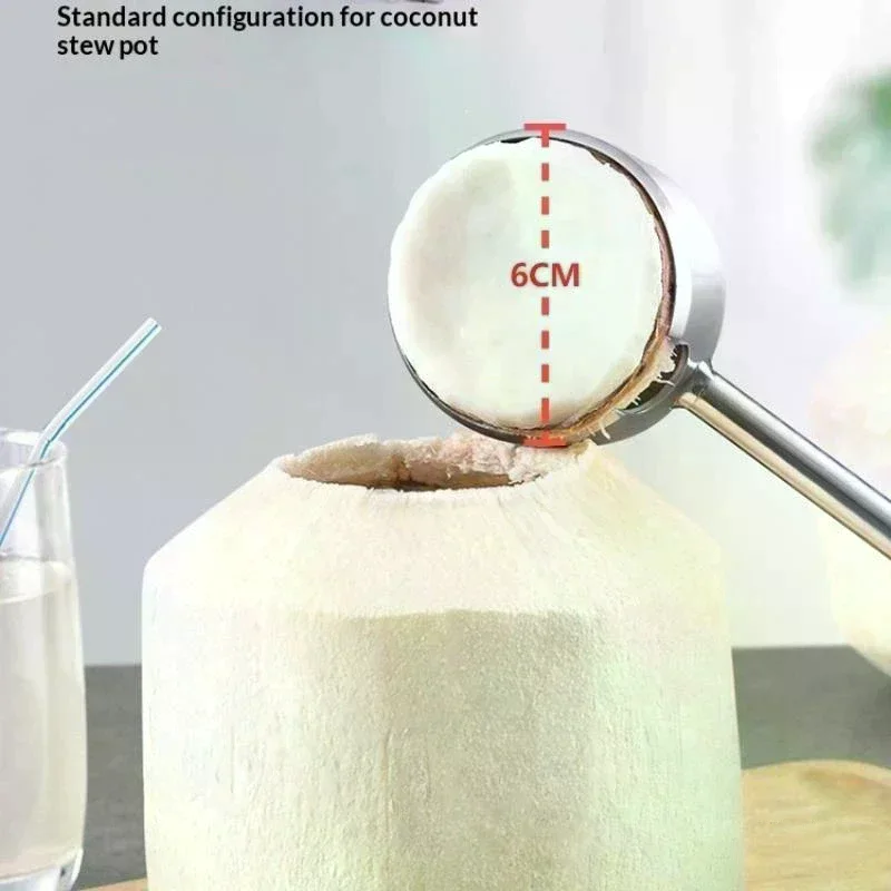 Coconut Opener Tool Stainless Steel Coconut Opener Hole Maker Puncher Coconut Meat Opener For Home Kitchen Bar Durable