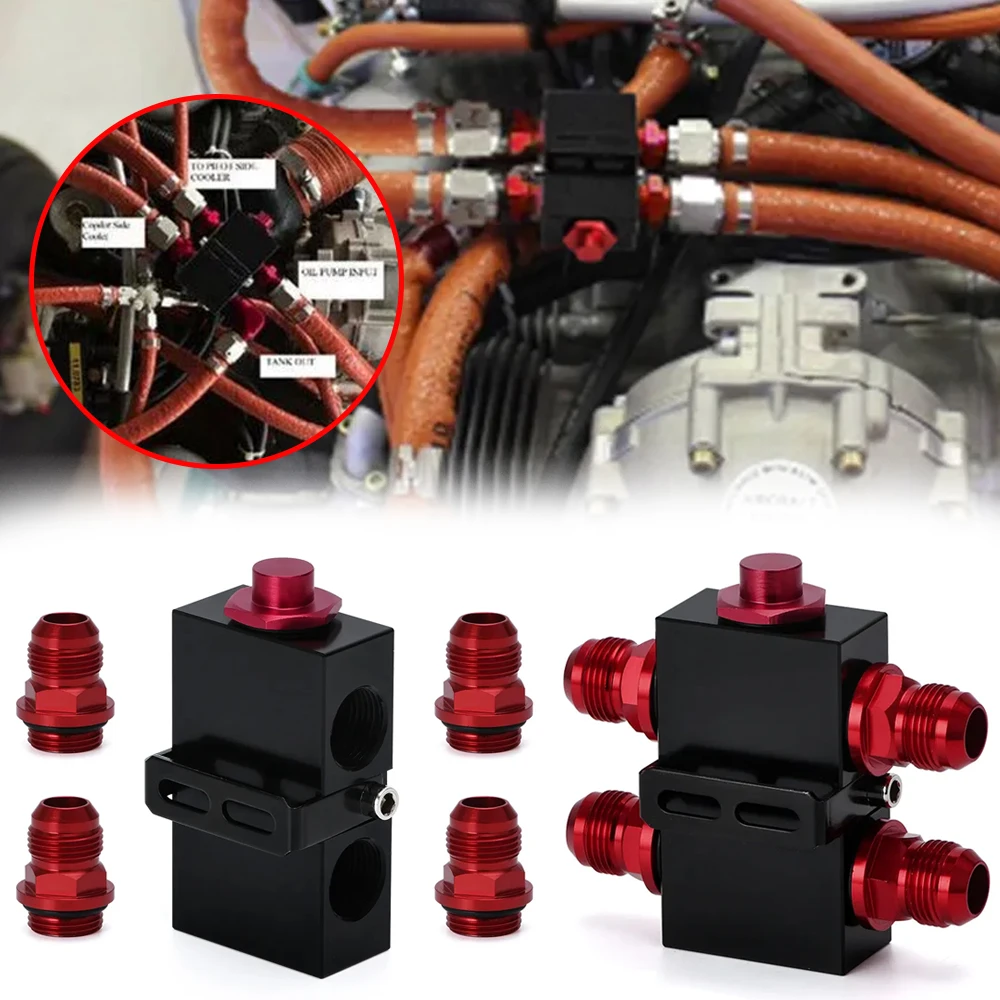 

1 шт., переходник для сэндвич-пластинчатого масляного фильтра с линейным масляным термостатом, сэндвич с термостатом AN10, фитинговый адаптер