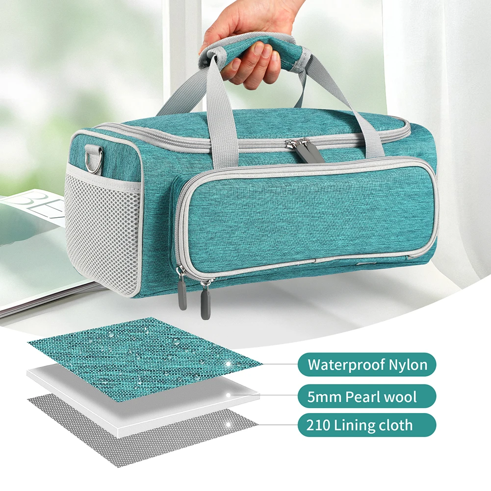 Bolsa de transporte à prova d'água, bolsa de armazenamento portátil antiarranhões com vários bolsos para máquina de corte inteligente cricut joy xtra