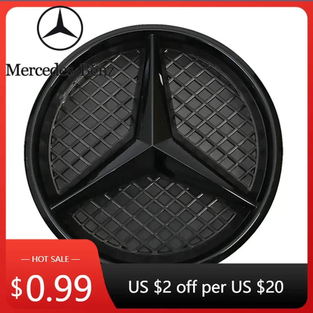 

Автомобильная наклейка для Mercedes Benz E200 E250 E300 E350 E400 E43 E450 E500Серебристый и черный OE Стиль Передняя решетка Звезда Эмблема Хромированный журнал