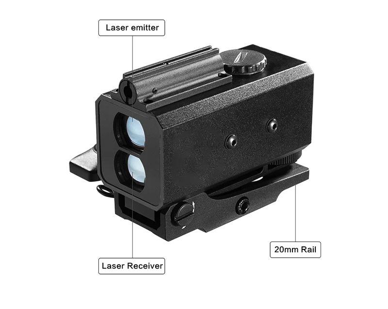 LE032 1200M Entfernungsmesser IP65 Wasserdichter Outdoor Echtzeit-Taktischer Mini-Laser-Entfernungsmesser mit Rotem Laser Montierbar für die Jagd – Detail 5