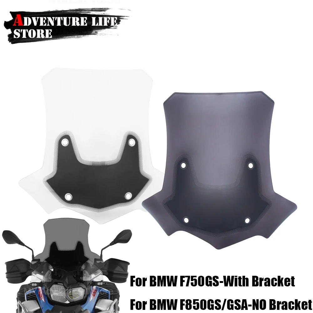 

F850GS Windscreen Windshield For BMW F 750GS F 850GS ADV Adventure F750GS Thicken Wind Shield Screen Protector Parts 2018-2023