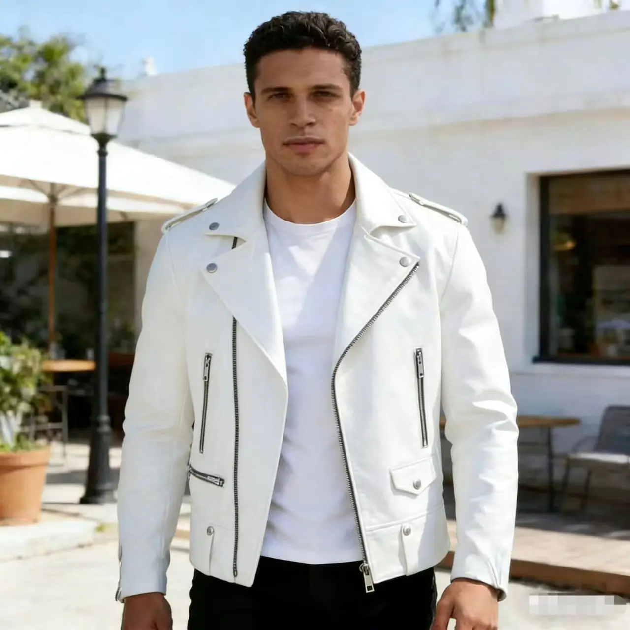 Hong Kong Style Men Leather Jacket Trendy Lapel Men Spring Autumn Top New Style Youth Retro Outerwear High Grade Couple Jacket