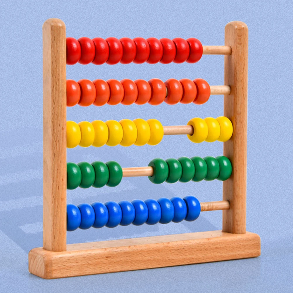 Estante informático de cinco velocidades para niños, regalo de cumpleaños, ábaco para aprender cuentas, contador, juguetes de matemáticas, desarrollo cerebral, 2 uds.