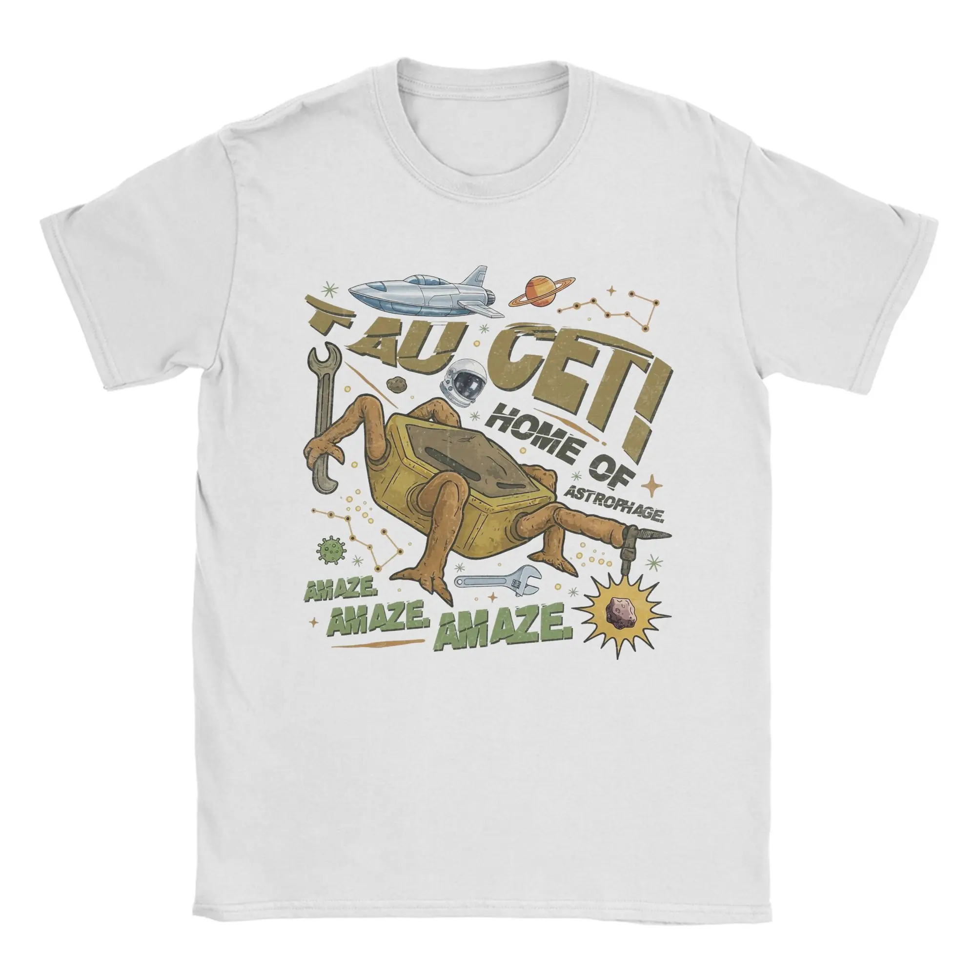Men's T-Shirts Bookish Project Hail Mary Eridani-Rocky Novelty Cotton Tees Short Sleeve T Shirts Round Collar Clothing Plus Size