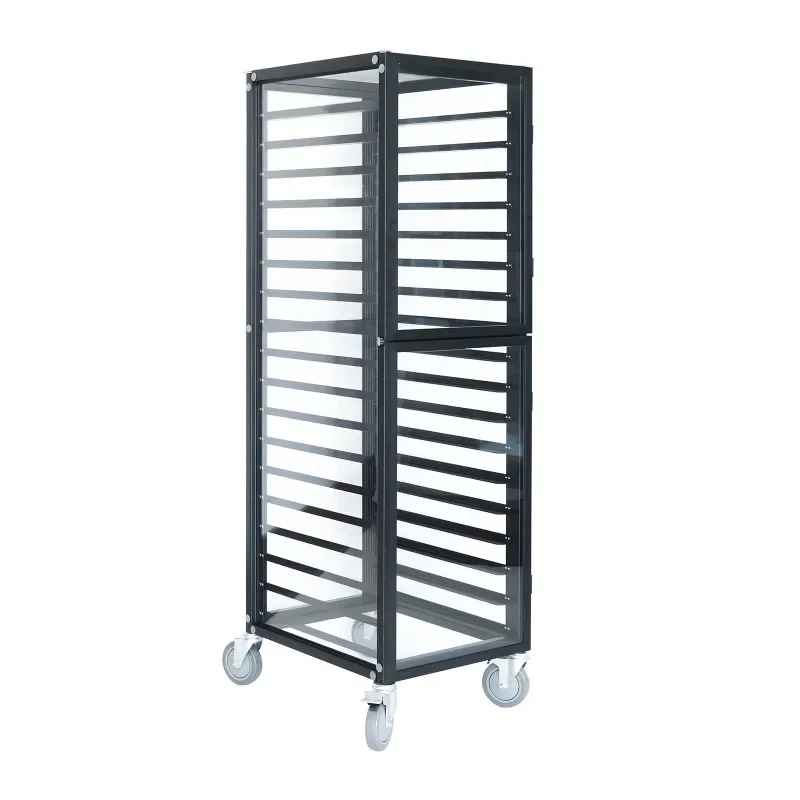 

18 Tier 1780x650x470mm Aluminum Hotel Restaurant Baking Cakes Display Cooling Tray Rack Bakery Trolley with Trays