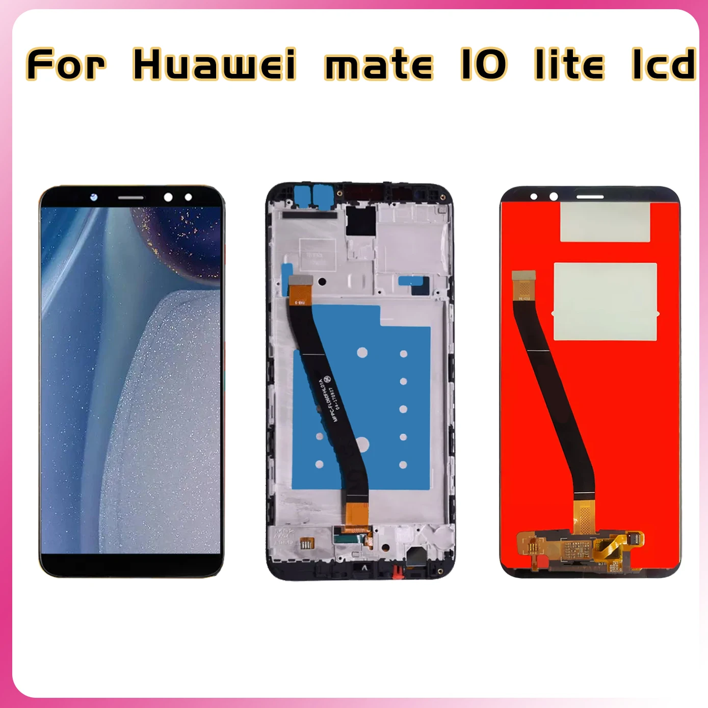 100%Tested Lcd For HUAWEI Nova 2i LCD Touch Screen For HUAWEI Mate 10 Lite LCD Nova 2i Display RNE-L21 No/With Frame Replacement