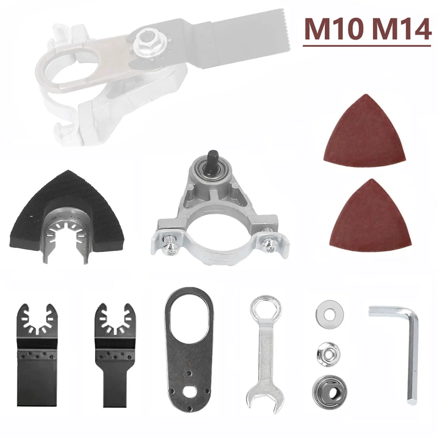 

Angle Grinder Conversion Universal Head Adapter Set M10 M14Type Adapter Multifunction Electric Trimming Shovel Polishing Tool