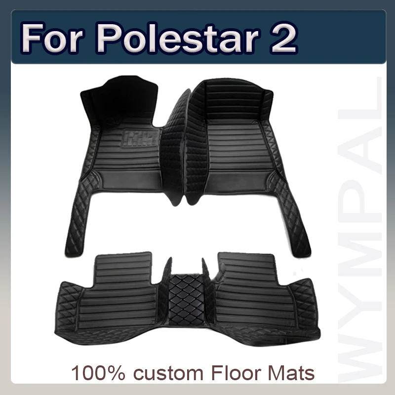 Car Floor Mats For Polestar 2 2020-2022 DropShipping Center Auto Interior Accessories Leather Carpets Rugs Foot Pads