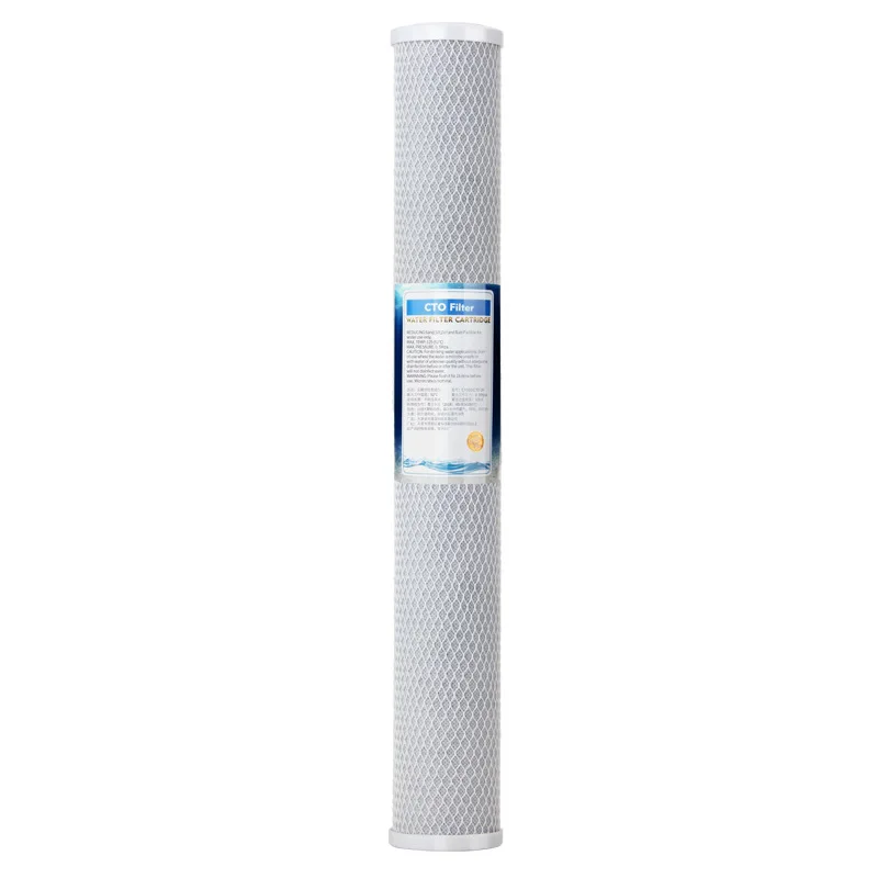 Parti del Filtro di acqua 20 Pollici Depuratore di Acqua di Blocco di Carbonio CTO di Acqua Filtro A CARBONE ATTIVO GUSTO di CARBONIO FILTRO AD OSMOSI INVERSA
