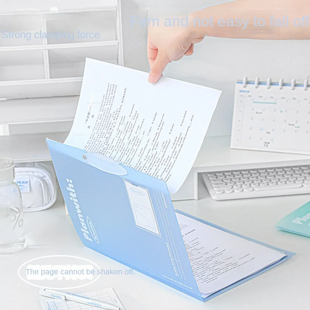 3pcs Gifta Transparent Rotating Folder A3 To A4 Portable Test Paper Storage Book Test Paper Folder Student Folders