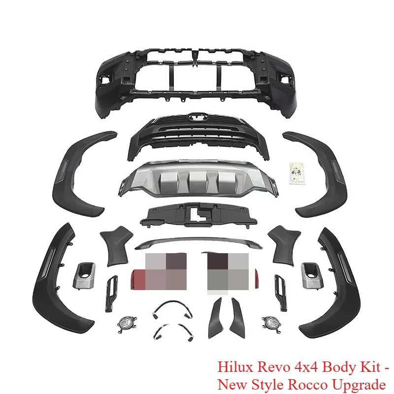 

Лидер продаж, комплект кузова Hilux Revo 4x4 — комплект решеток бампера нового стиля Rocco Upgrade