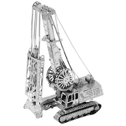 pile driver 3D Metal Puzzle model kits DIY Laser Cut Puzzles Jigsaw Toy For Children