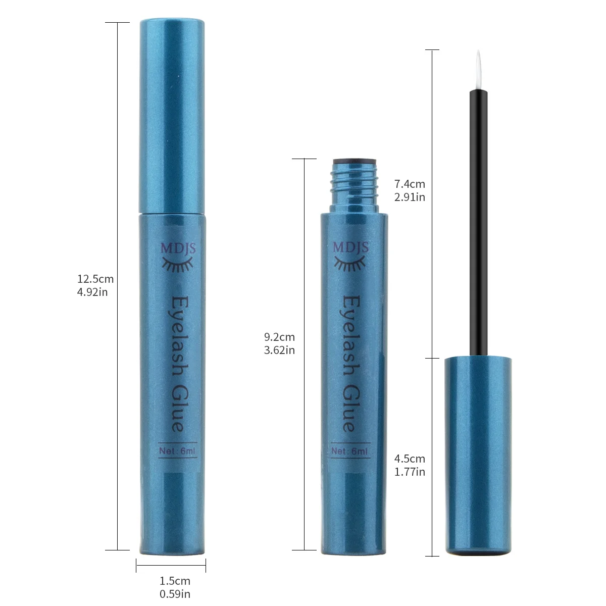 Colle pour faux cils, imperméable, durable, à séchage rapide, douce, non irritante, yeux sensibles, emballage portable de 6 ml, authentique