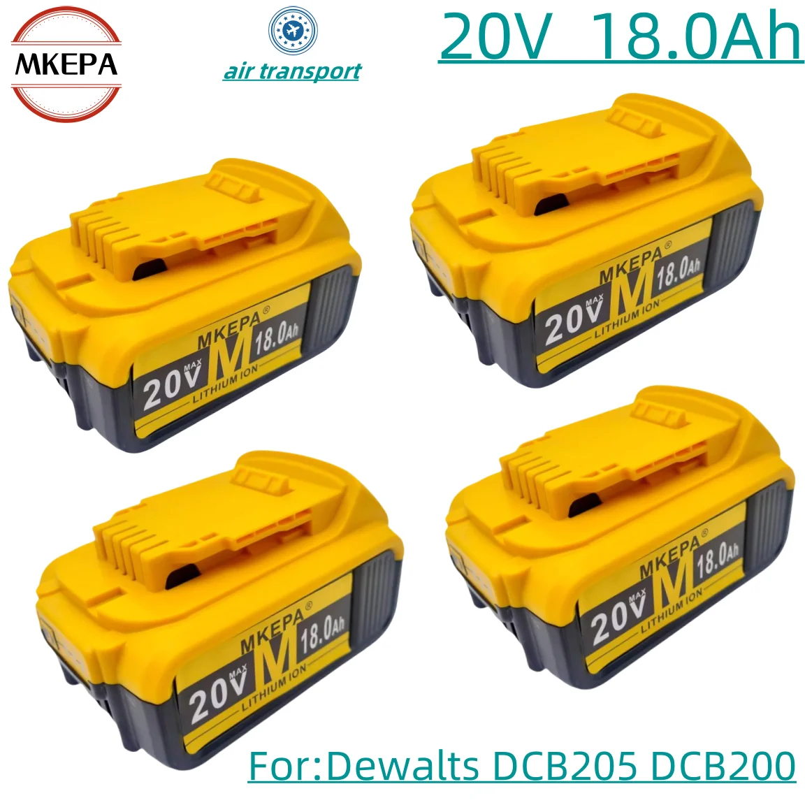 

New 100% Original 18000mAh 20V for Dewalt Power Tool Battery DCB206 20V 18.0Ah Battery DCB206 20V Battery DCB205 DCB204