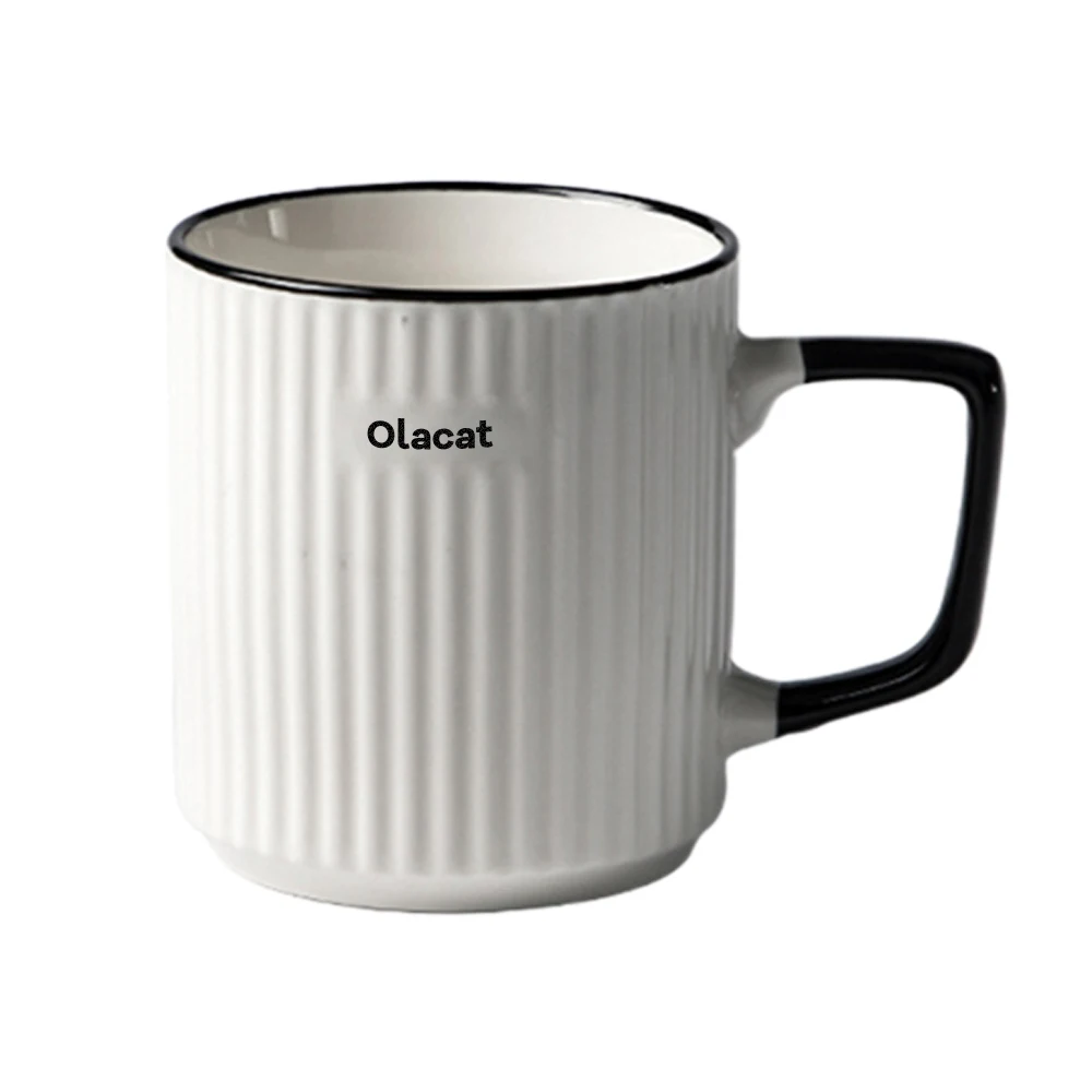 

Olacat Porcelain mugs,Coffee Mugs Set of 2, 16 Oz White Coffee Mugs, Porcelain Mugs, Large and Easy to Grip Mug Sets