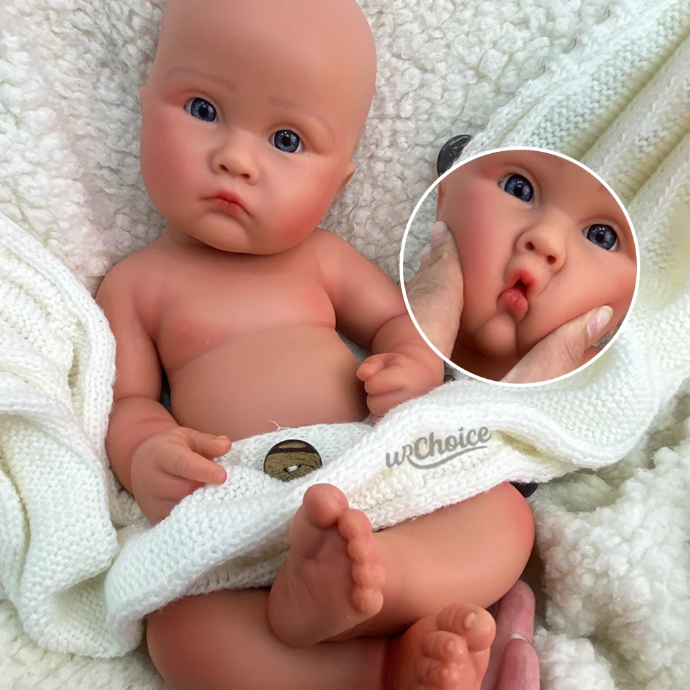 ตุ๊กตาซิลิโคนเด็กแรกเกิดขนาด 18 นิ้ว ตุ๊กตา Reborn น้ำหนักเท่าเด็กจริง ทำมือ ทาสีเหมือนจริง ปากเปิด ตุ๊กตาเด็กผู้หญิง ของสะสม DIY สำหรับศิลปิน Reborn