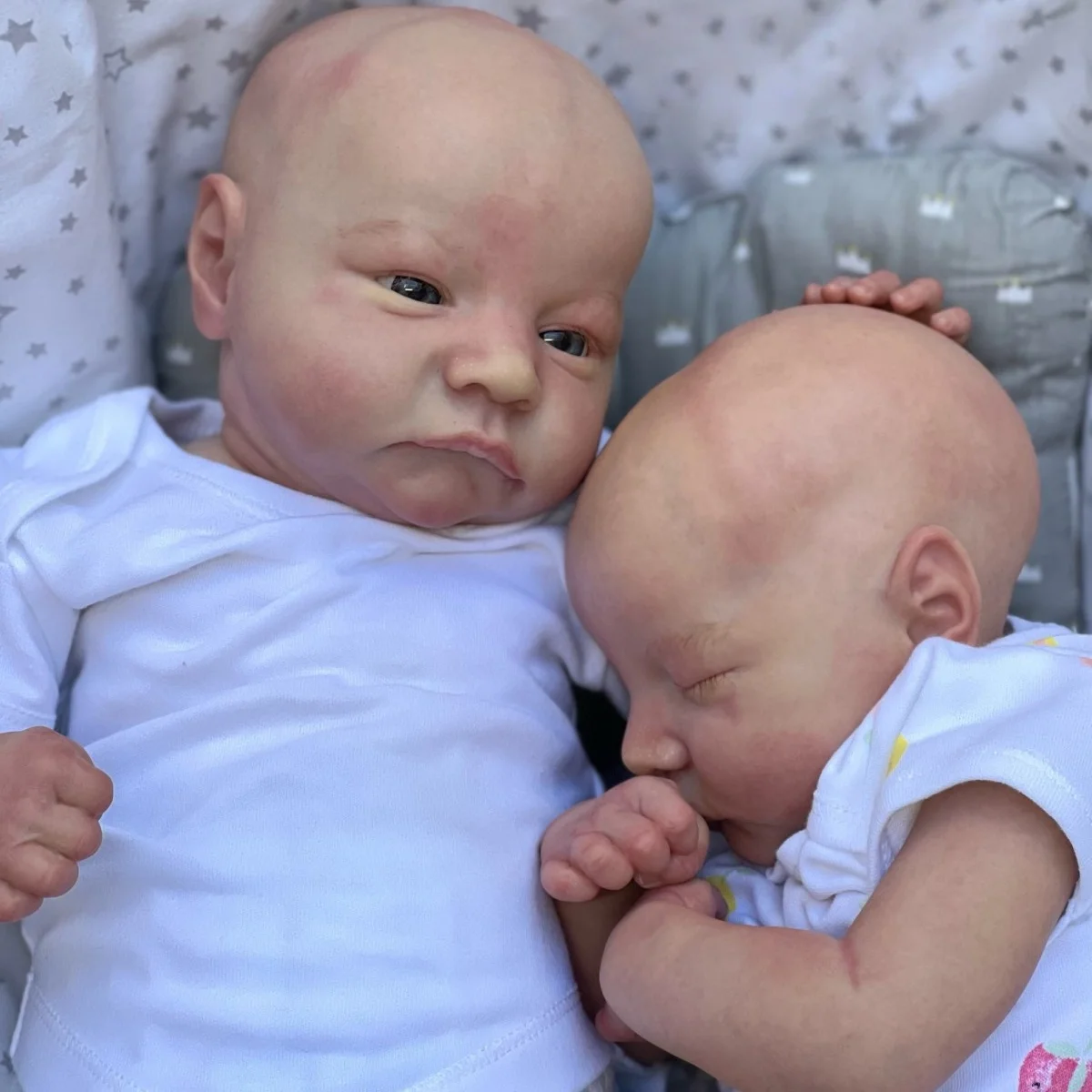 

Reborn Baby LEVI AWAKE 16 Inch Reborn Girl With Full Arms And Legs, Painted Hair or Bald Baby Toys For Kid's Gift Muñecas Reborn
