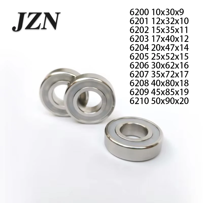 Waterproof 316 Stainless Steel Bearing 6200 6201 6202 6203 6204 6205 6206 6207 6208 6209 6210 2RS ZZ Corrosion Resistance