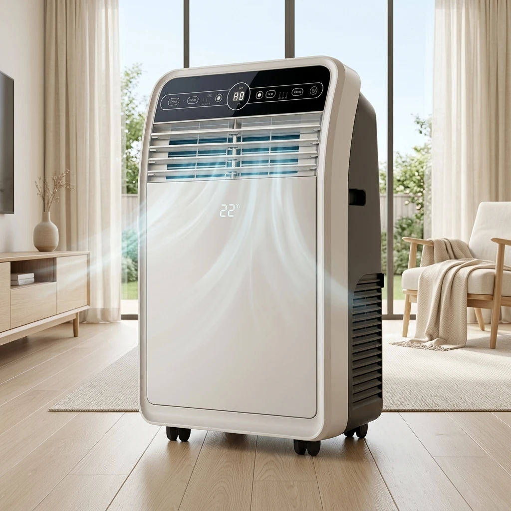 Climatiseur Mobile12000 BTU Portable Air Conditioner R290 3-in-1 Cooling Dehumidifier Fan Modes Low Noise High Ef