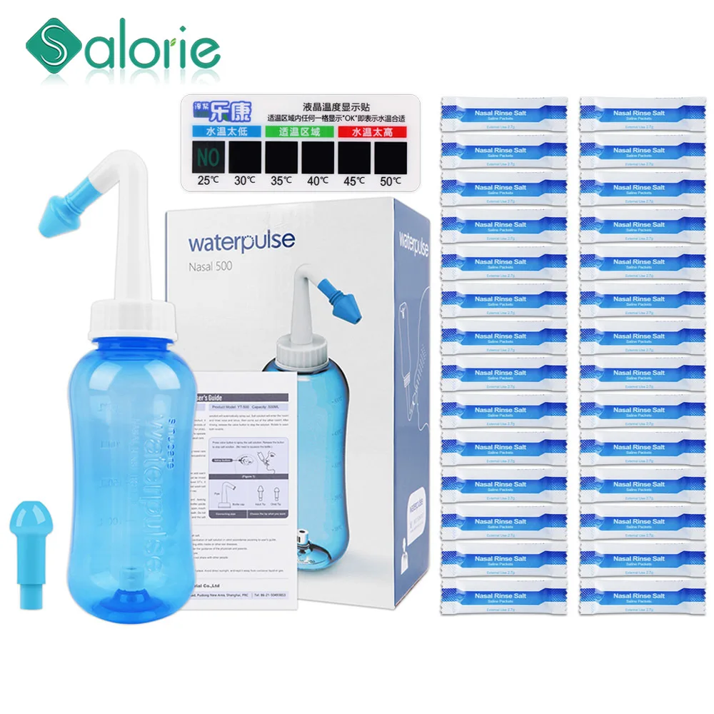 300ML Nasal Irrigator Nasal Rinse Bottle Nasal Wash Cleaner Nose Protector Avoid Allergic Rhinitis Adults Children Neti Dropship