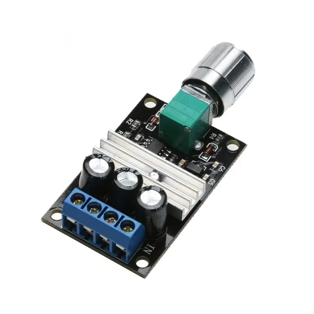 10 قطعة/الوحدة DC6-28V PWM وحدة تحكم في سرعة محرك التيار المستمر التبديل منظم متغير قابل للتعديل محافظ التحكم