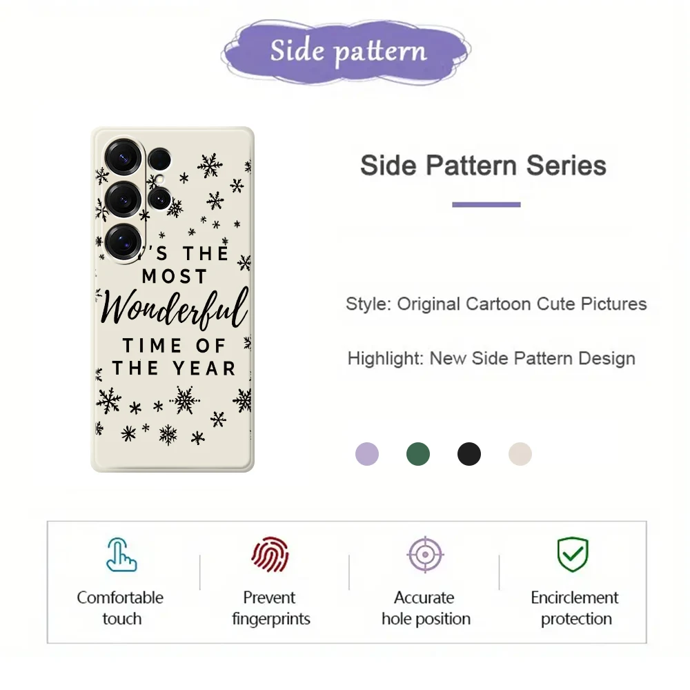 雪の結晶柄 英語風 スマホケース Samsung Galaxy A56 A32 A23 A22 5G A32 A23 4G A55 A54 A53 A52 A51 A35 A34 A31 ソフトカバー