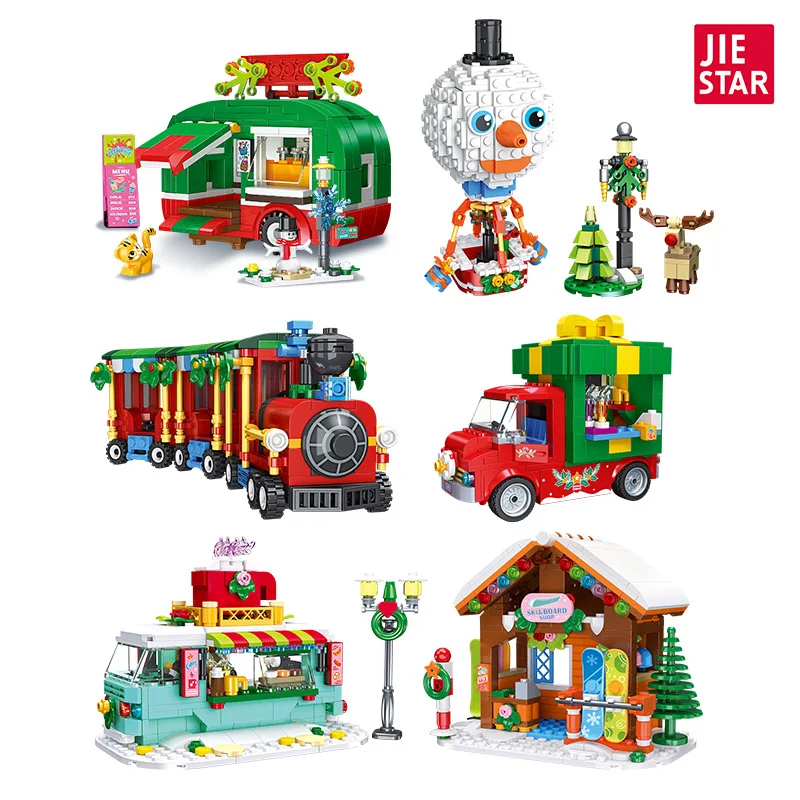 JIE STAR DIY Small Particle Assembly Kit 59148 Christmas Gift Series Educational Fun Crafts for Adults And Kids