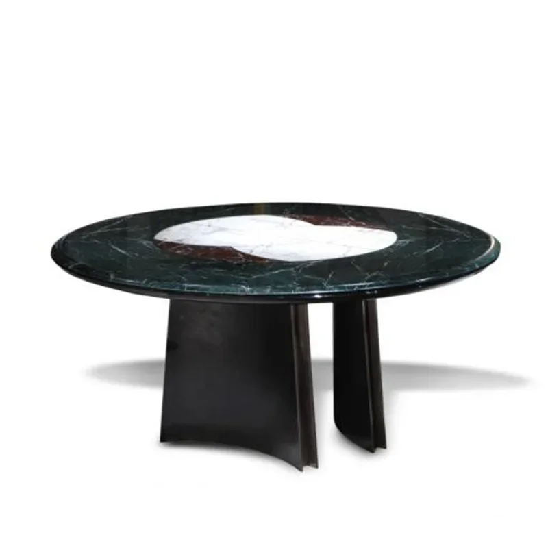 Italian light luxury post-modern dining table villa natural marble dining table high-end furniture